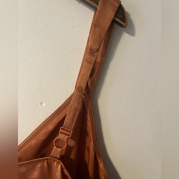 Polka Dot Satin Jacquard Cami Top - Picture 6 of 11